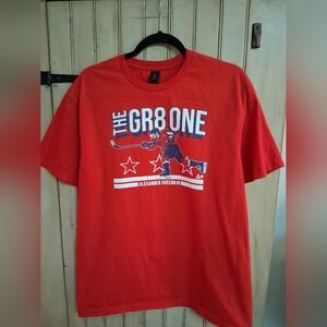 Gildan Ovechkin T Shirt, Mens Size Large, Red